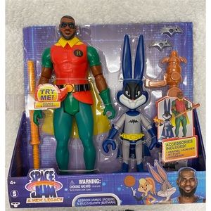 Space Jam a New Legacy James Lebron Robin & Bugs Bunny  Batman Talking Toy